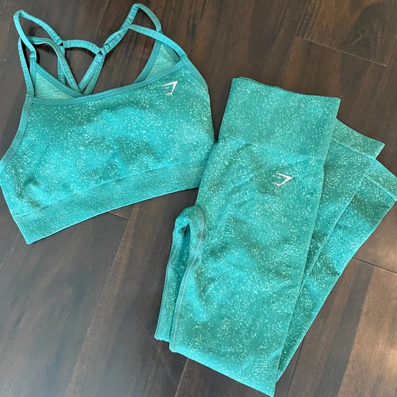 Gymshark Pants - COPY - Gymshark Adapt Fleck Seamless Sport Bra and Leggings Set - BRAND NEW NEV…